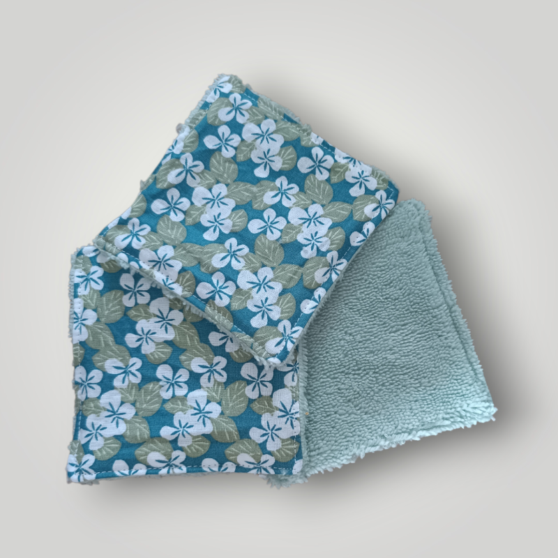 Lingettes lavables coton & bambou 10x10 cm