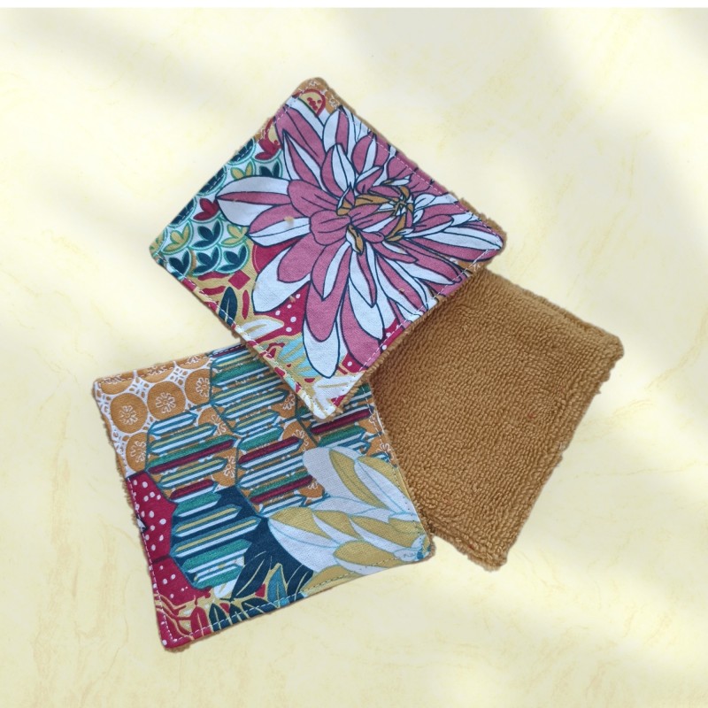 Lingettes lavables coton & bambou 10x10 cm