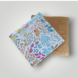 Mini serviette visage fleurs d'été