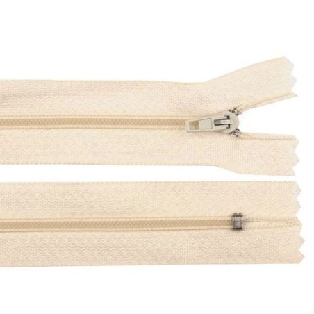 Fermeture éclair crème léger