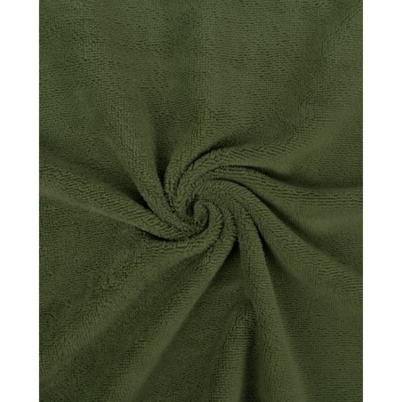 Tissu éponge bambou vert armée
