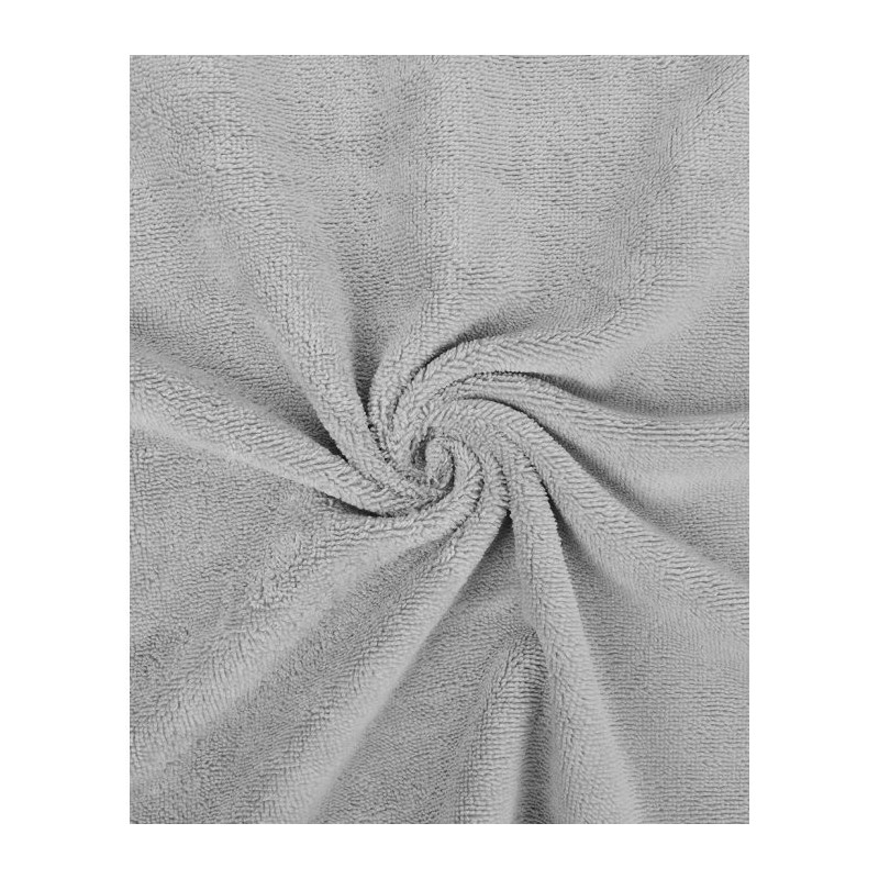 Tissu éponge bambou gris clair