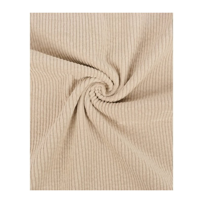 Velours côtelé beige clair