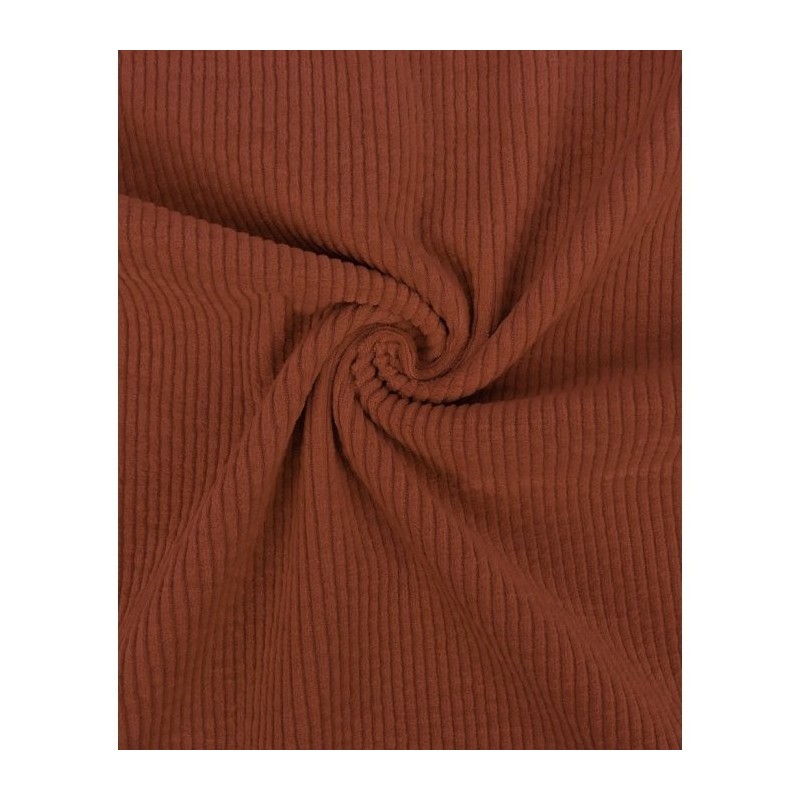 Velours côtelé brique