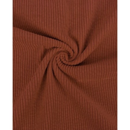 Velours côtelé brique