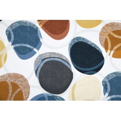 Tissu cretonne Circle multicolore