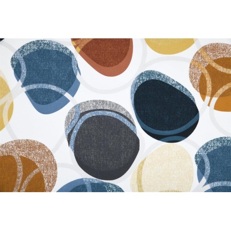 Tissu cretonne Circle multicolore