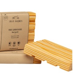 Porte-savon en bois huilé