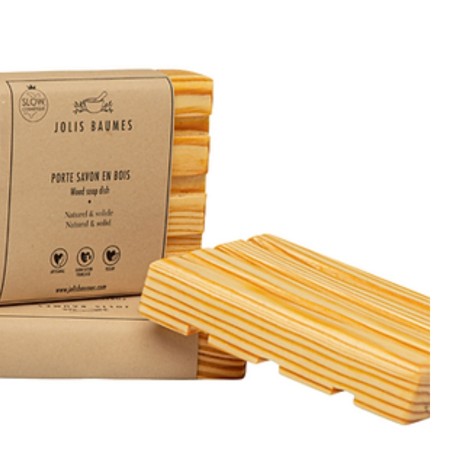 Porte-savon en bois huilé